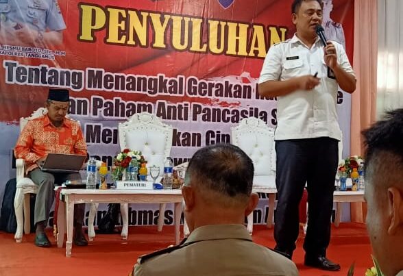 BNNK Tanggamus Beserta Aparat Penegak Hukum Tanamkan Rasa Cinta NKRI Kepada Masyarakat