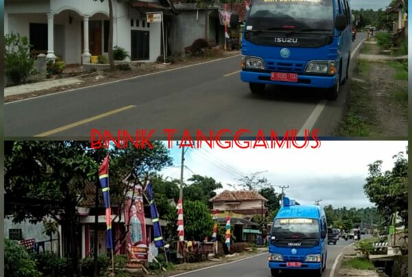 Cegah Penyebaran Narkoba dan Covid-19 BNNK Tanggamus Lakukan Sosialisasi Keliling