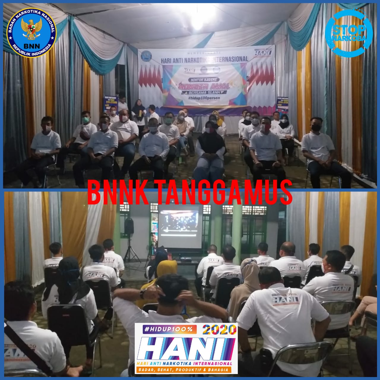 BNN Kabupaten Tanggamus Gelar Nonton Bareng Konser Amal BNN Kabupaten Tanggamus Gelar Nonton Bareng Konser Amal