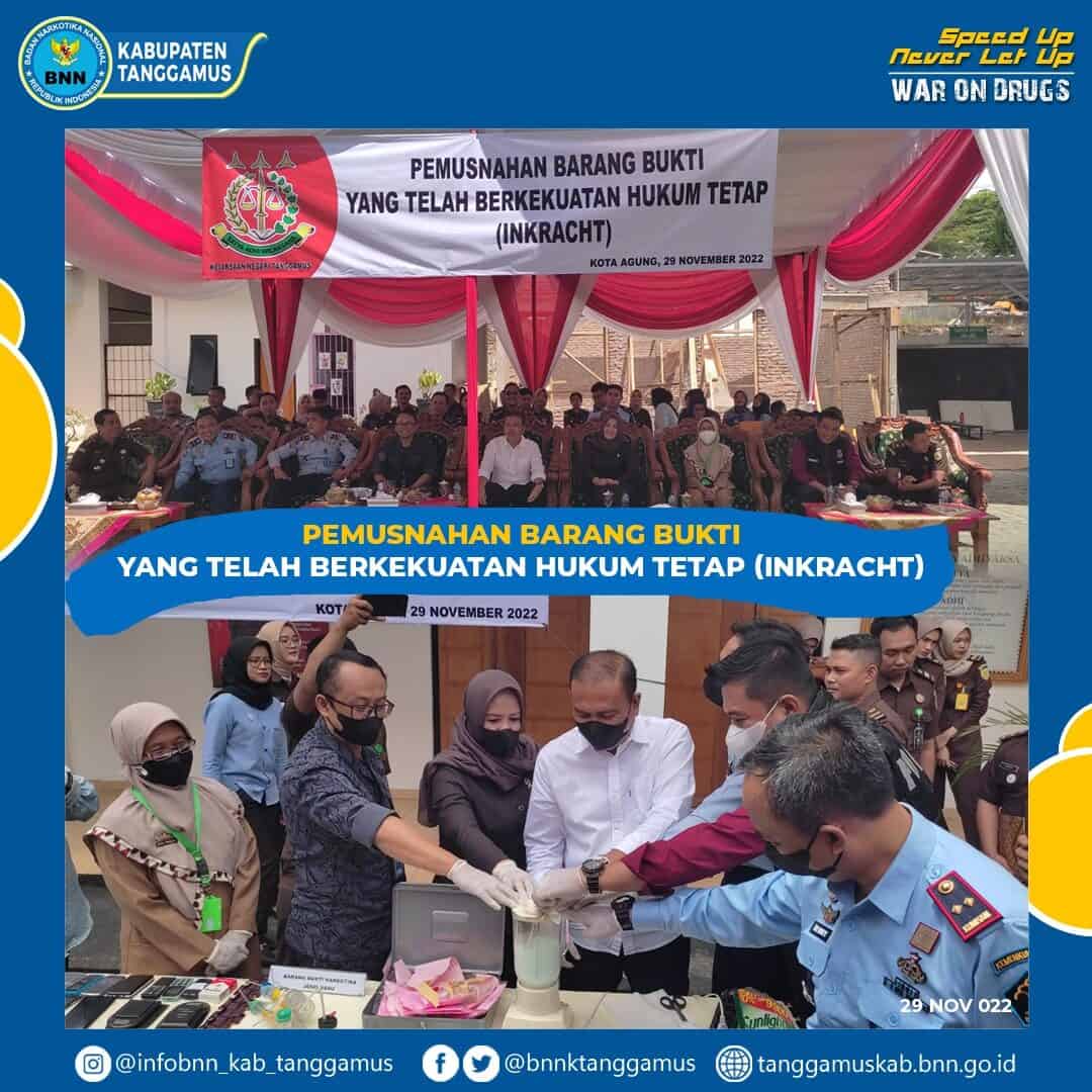 PEMUSNAHAN BARANG BUKTI YANG TELAH BERKEKUATAN HUKUM TETAP (INKRACHT) PEMUSNAHAN BARANG BUKTI YANG TELAH BERKEKUATAN HUKUM TETAP (INKRACHT)