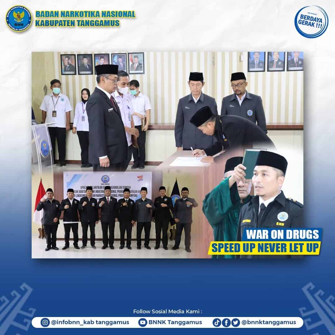 PELANTIKAN DAN PENGAMBILAN SUMPAH KENAIKAN JABATAN DALAM JABATAN FUNGSIONAL DI LINGKUNGAN BNN PROVINSI LAMPUNG Konsep Otomatis