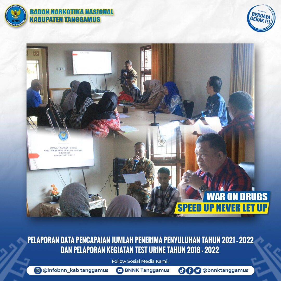 PELAPORAN DATA PENCAPAIAN JUMLAH PENERIMA PENYULUHAN TAHUN 2021-2022 dan PELAPORAN KEGIATAN TEST URINE TAHUN 2018-2022 Konsep Otomatis