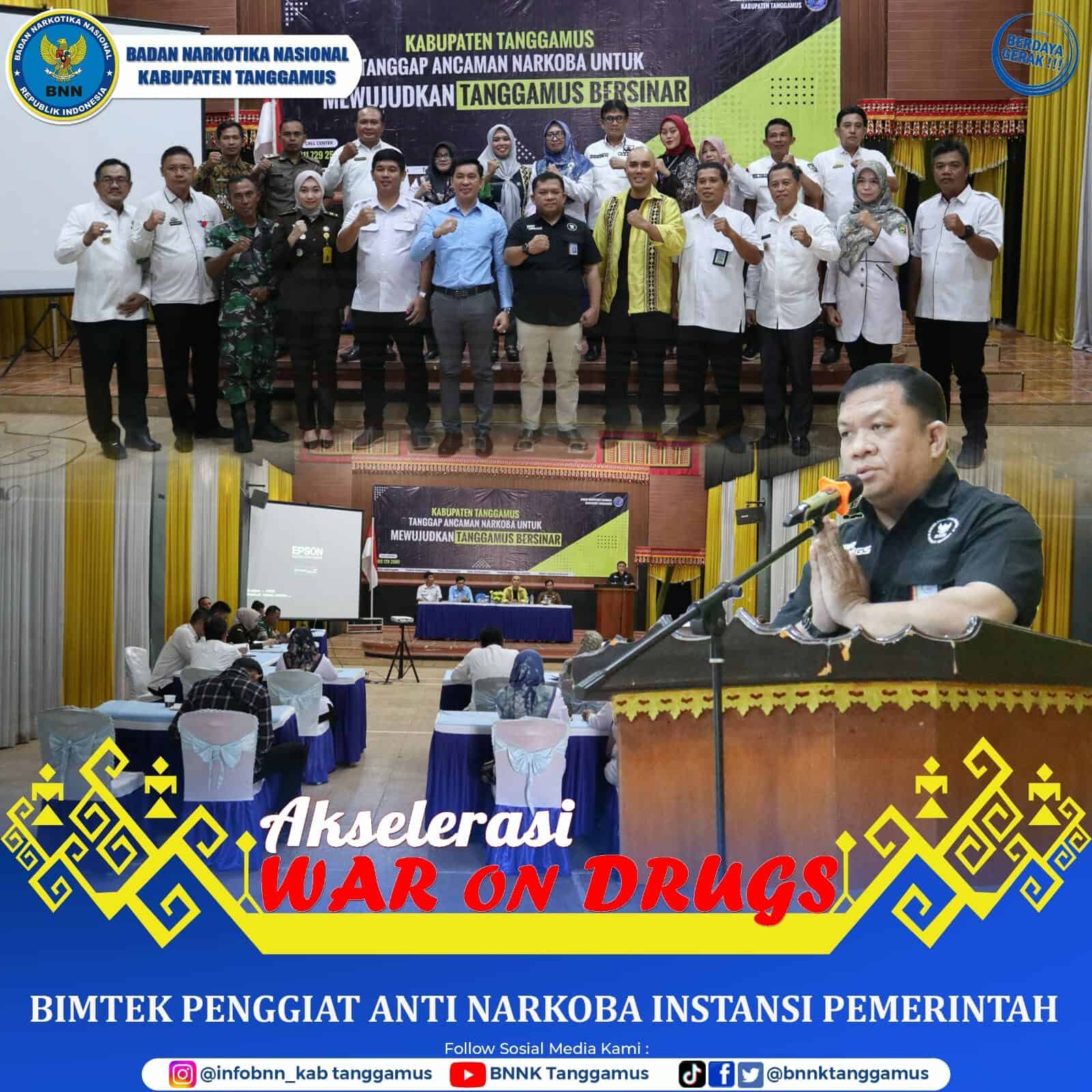 KEGIATAN BIMBINGAN TEKNIS PENGGIAT ANTI NARKOBA INSTANSI PEMERINTAH 2023 KEGIATAN BIMBINGAN TEKNIS PENGGIAT ANTI NARKOBA INSTANSI PEMERINTAH 2023