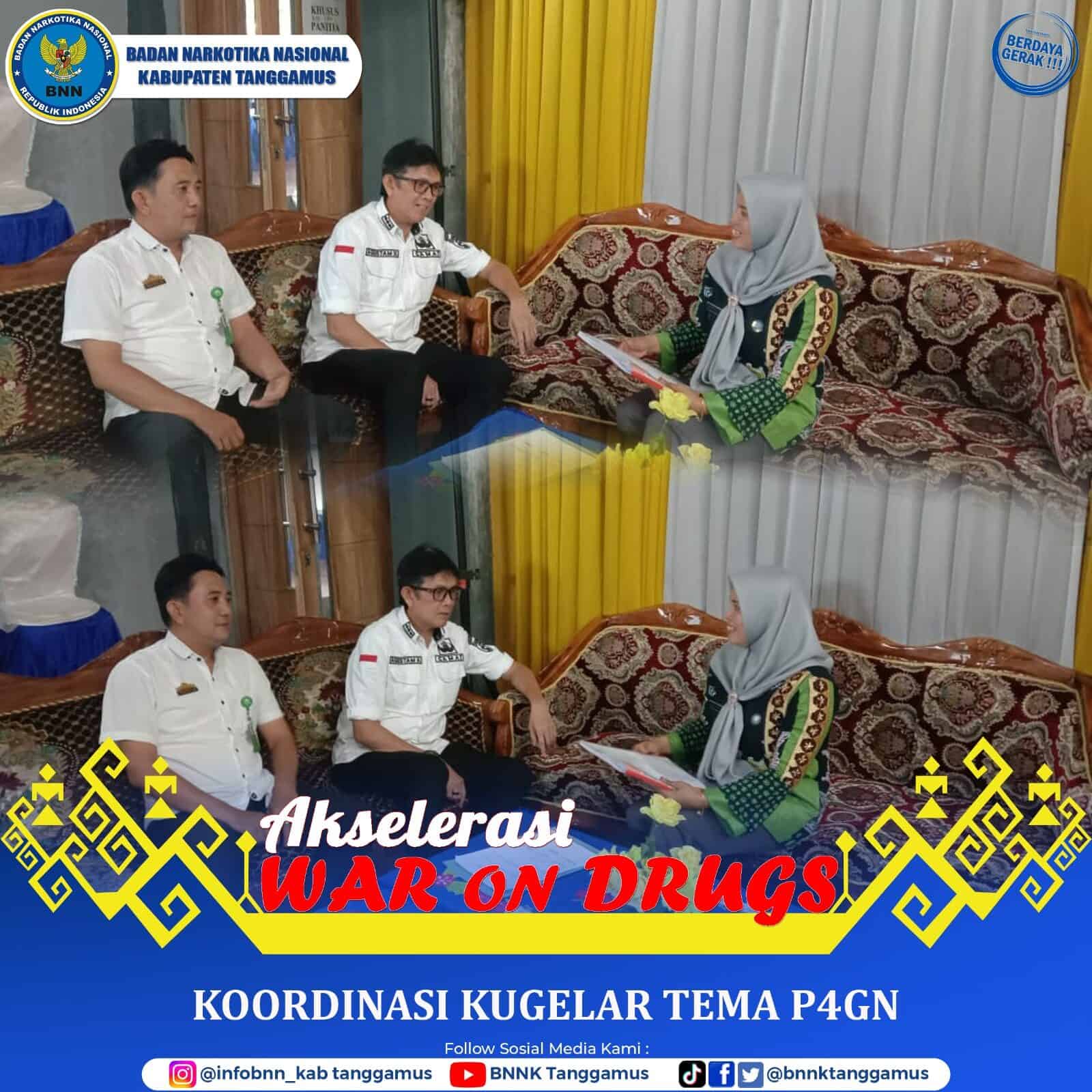 Koordinasi Program KUGELAR TEMA P4GN dengan PIC Kecamatan Talang Padang Koordinasi Program KUGELAR TEMA P4GN dengan PIC Kecamatan Talang Padang
