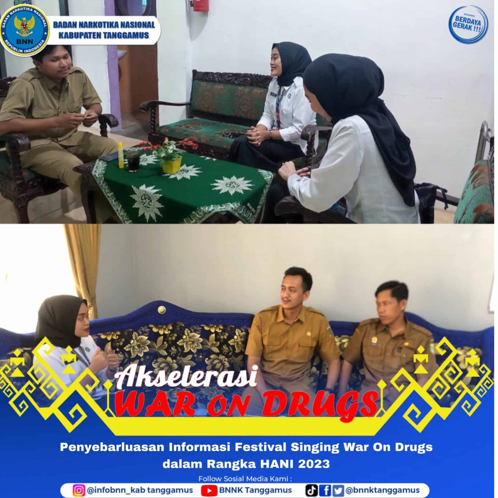 Penyebarluasan Informasi Festival Singing War On Drugs dalam Rangka HANI 2023 Penyebarluasan Informasi Festival Singing War On Drugs dalam Rangka HANI 2023