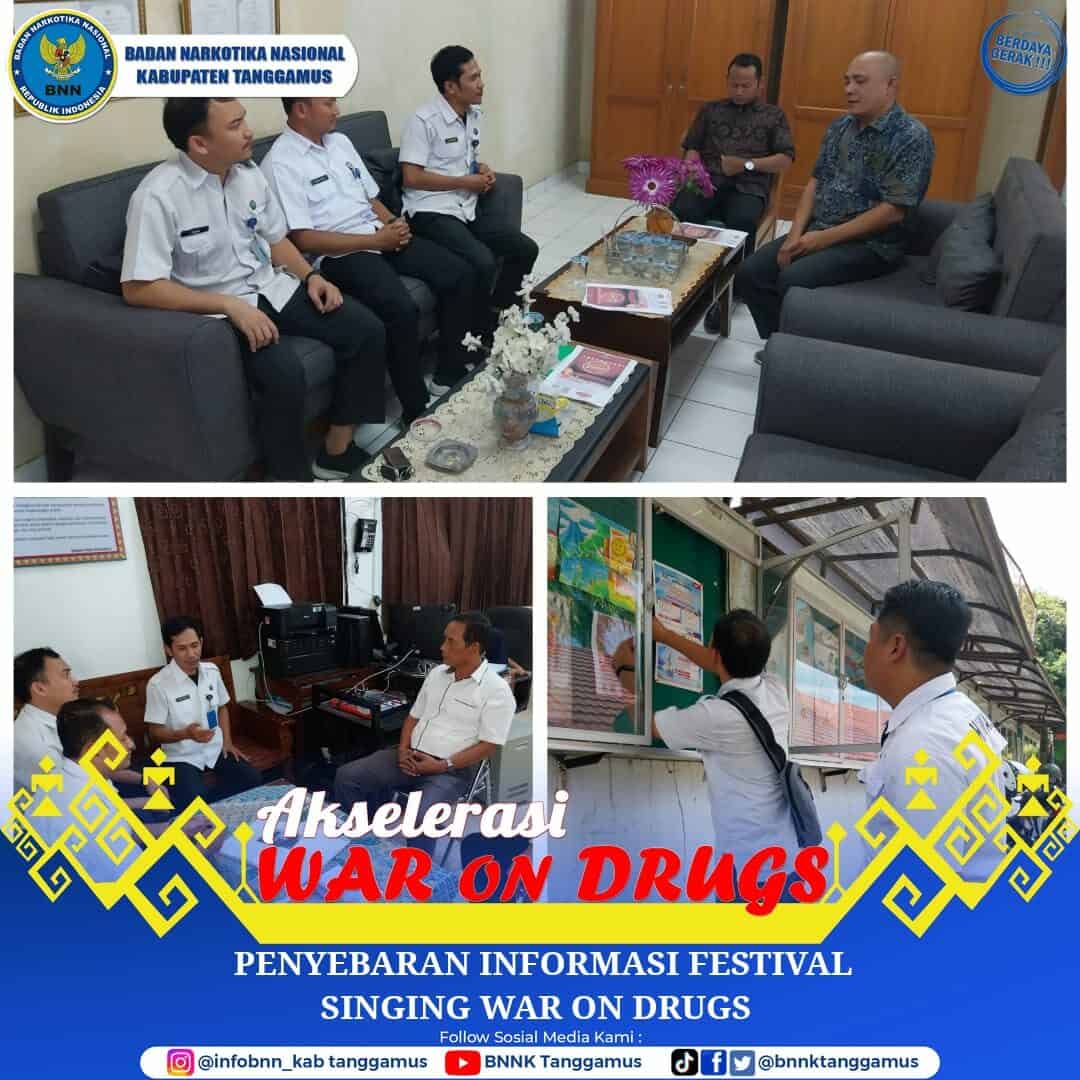 Penyebaran Informasi Festival Singing War On Drugs Konsep Otomatis
