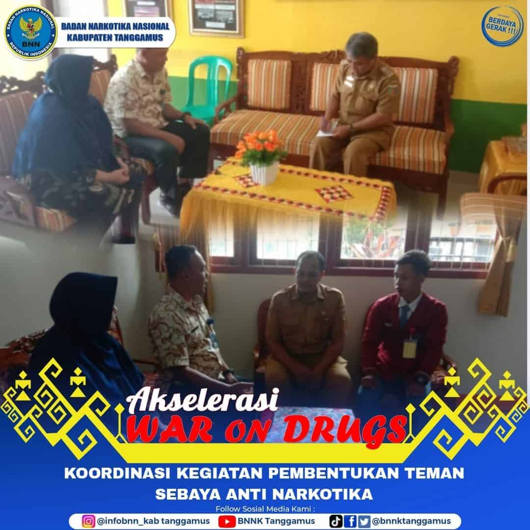 KOORDINASI KEGIATAN PEMBENTUKAN REMAJA TEMAN SEBAYA ANTI NARKOTIKA KOORDINASI KEGIATAN PEMBENTUKAN REMAJA TEMAN SEBAYA ANTI NARKOTIKA