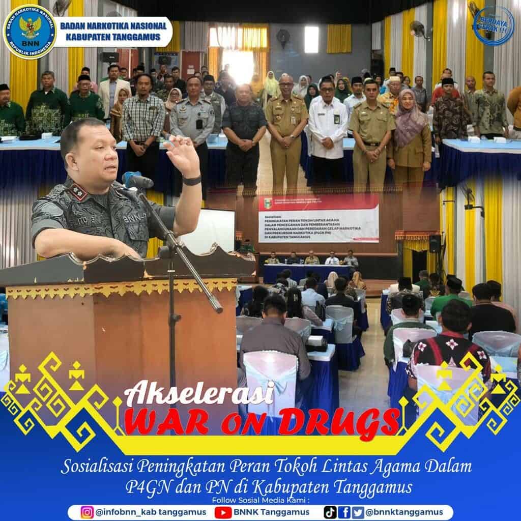 Menghadiri Undangan Sosialisasi Peningkatan Peran Tokoh Lintas Agama Dalam Pencegahan dan Pemberantasan Penyalahgunaan dan Peredaran Gelap Narkotika dan Prekursor Narkotika (P4GN PN) di Kabupaten Tanggamus Menghadiri Undangan Sosialisasi Peningkatan Peran Tokoh Lintas Agama Dalam Pencegahan dan Pemberantasan Penyalahgunaan dan Peredaran Gelap Narkotika dan Prekursor Narkotika (P4GN PN) di Kabupaten Tanggamus