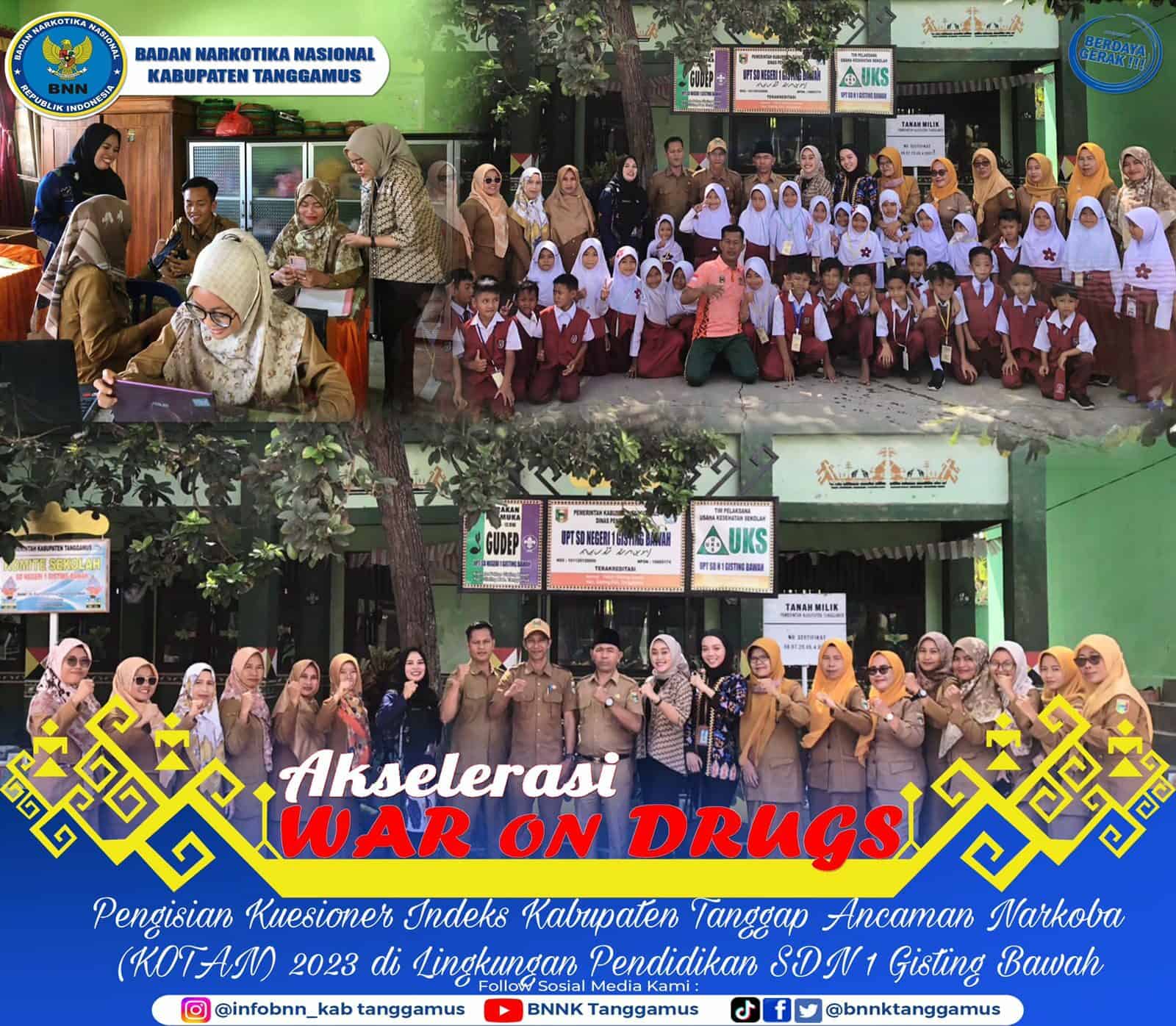 PENGISIAN KUESIONER KABUPATEN TANGGAP ANCAMAN NARKOBA (KOTAN) DI LINGKUNGAN PENDIDIKAN SDN 1 GISTING BAWAH Konsep Otomatis