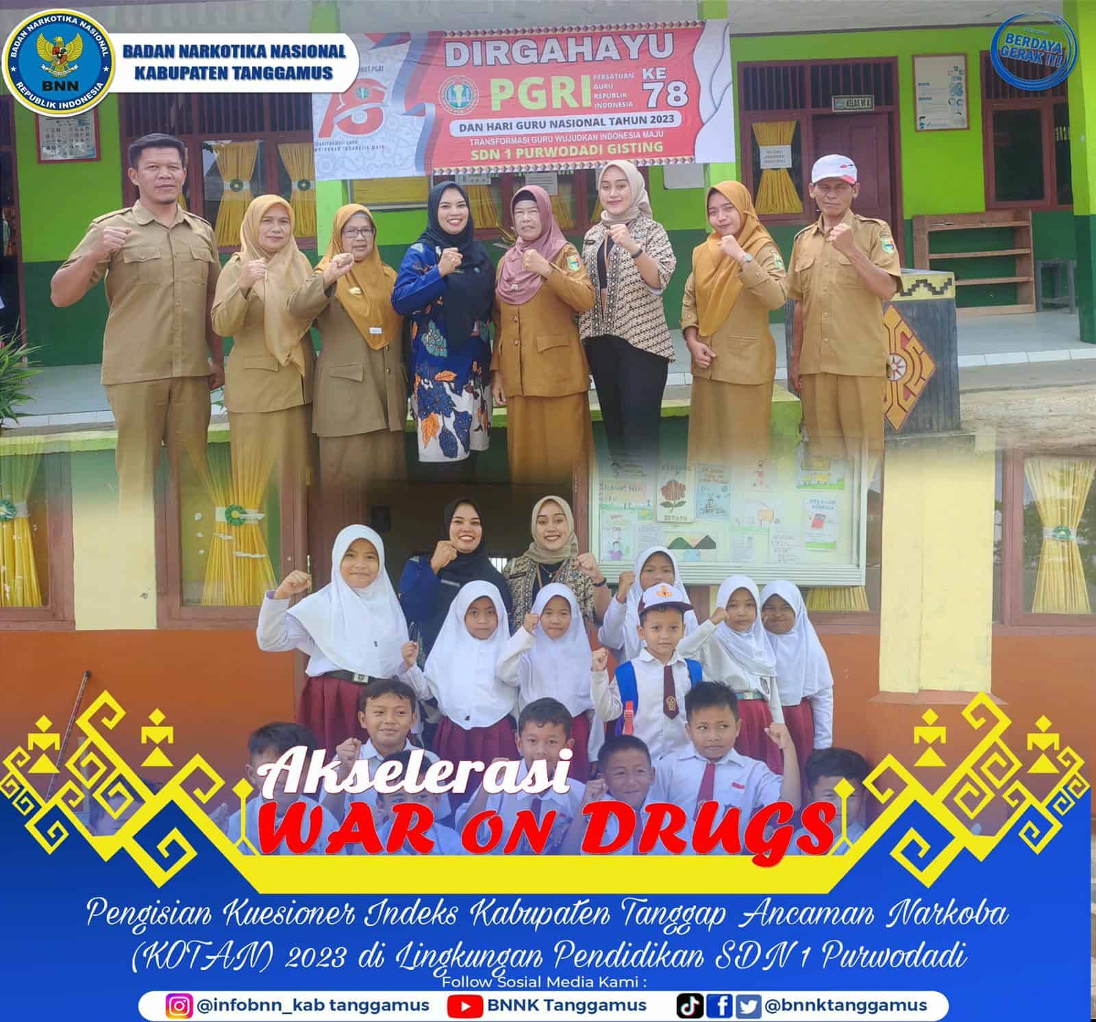 PENGISIAN KUESIONER KABUPATEN TANGGAP ANCAMAN NARKOBA (KOTAN) DI LINGKUNGAN PENDIDIKAN SDN 1 PURWODADI PENGISIAN KUESIONER KABUPATEN TANGGAP ANCAMAN NARKOBA (KOTAN) DI LINGKUNGAN PENDIDIKAN SDN 1 PURWODADI