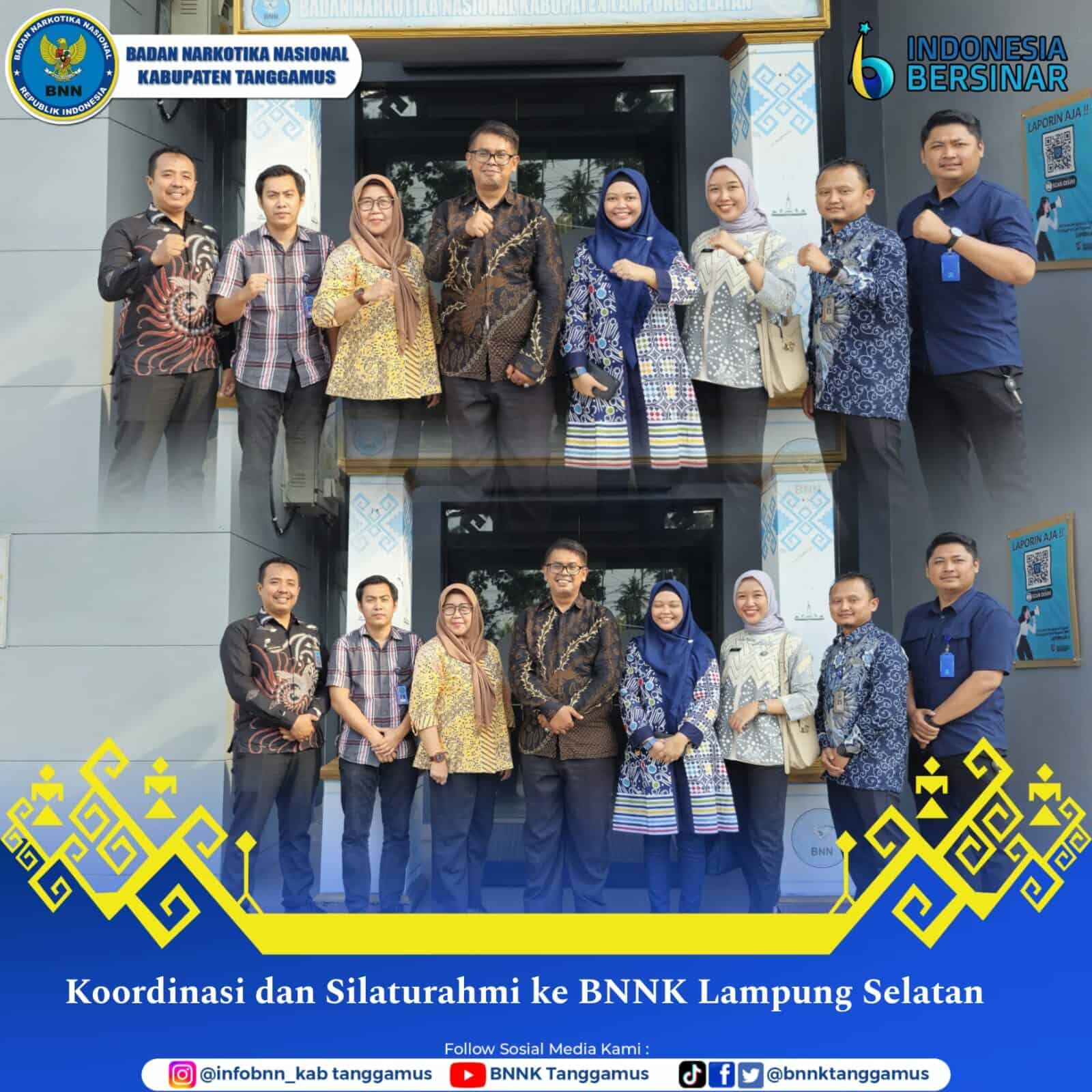 Koordinasi dan Silaturahmi ke BNN Kabupaten Lampung Selatan Koordinasi dan Silaturahmi ke BNN Kabupaten Lampung Selatan