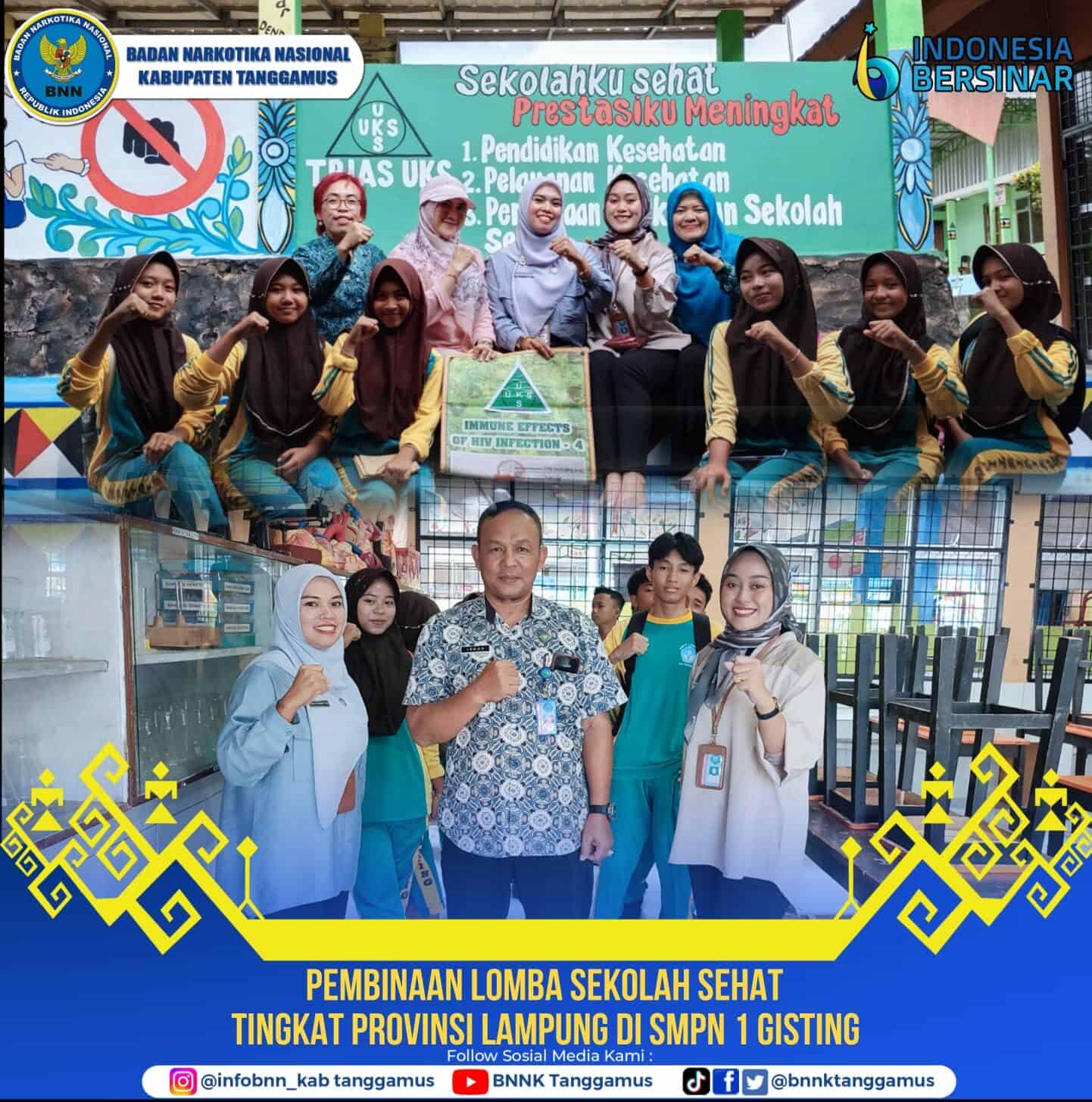 PEMBINAAN DALAM RANGKA LOMBA SEKOLAH SEHAT TINGKAT PROVINSI LAMPUNG PEMBINAAN DALAM RANGKA LOMBA SEKOLAH SEHAT TINGKAT PROVINSI LAMPUNG