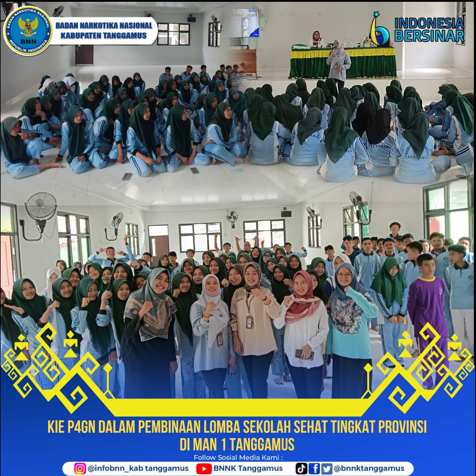 KIE P4GN DALAM RANGKA PEMBINAAN LOMBA SEKOLAH SEHAT TINGKAT PROVINSI KIE P4GN DALAM RANGKA PEMBINAAN LOMBA SEKOLAH SEHAT TINGKAT PROVINSI