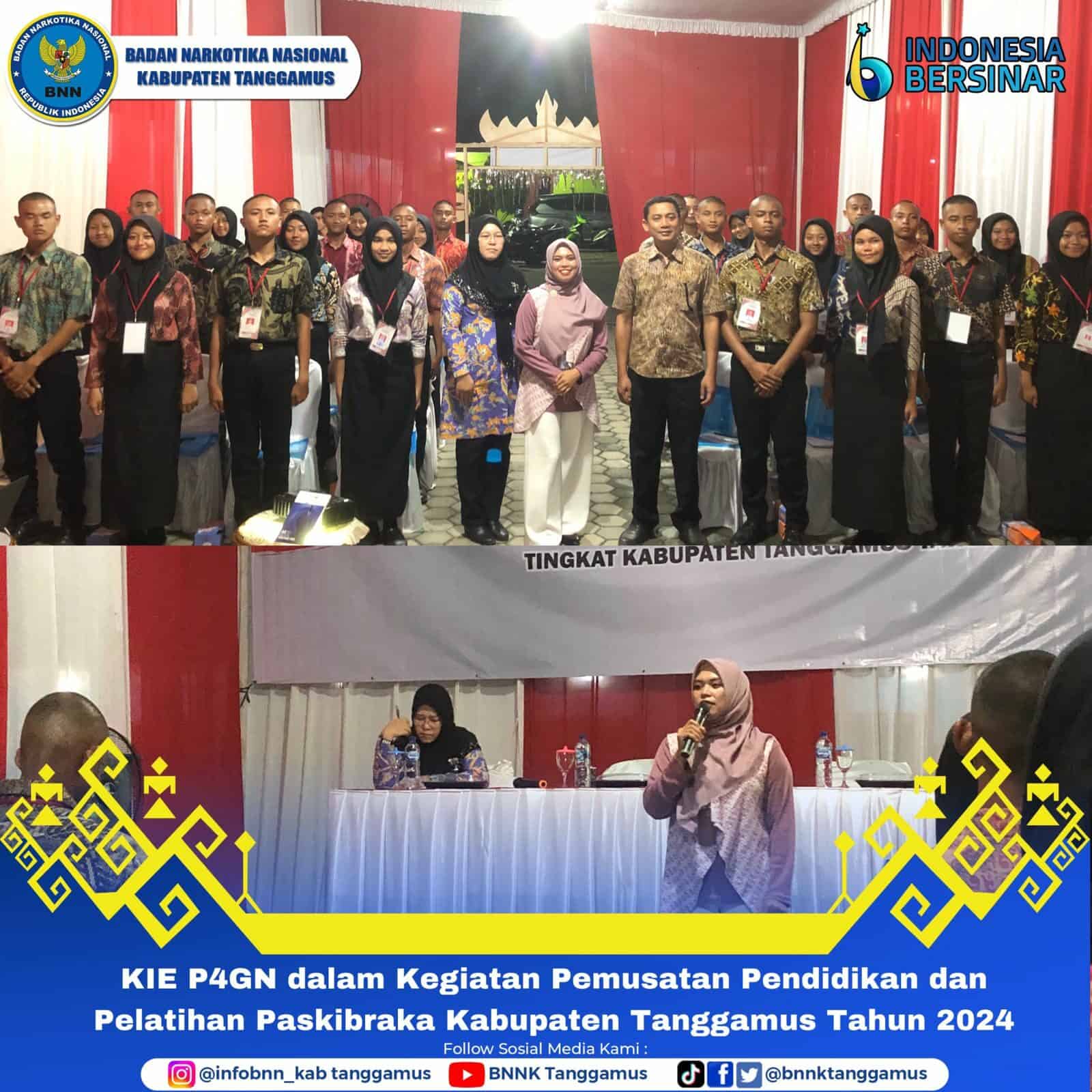 KIE P4GN dalam Kegiatan Pemusatan Pendidikan dan Pelatihan Paskibraka Kabupaten Tanggamus Tahun 2024 Konsep Otomatis