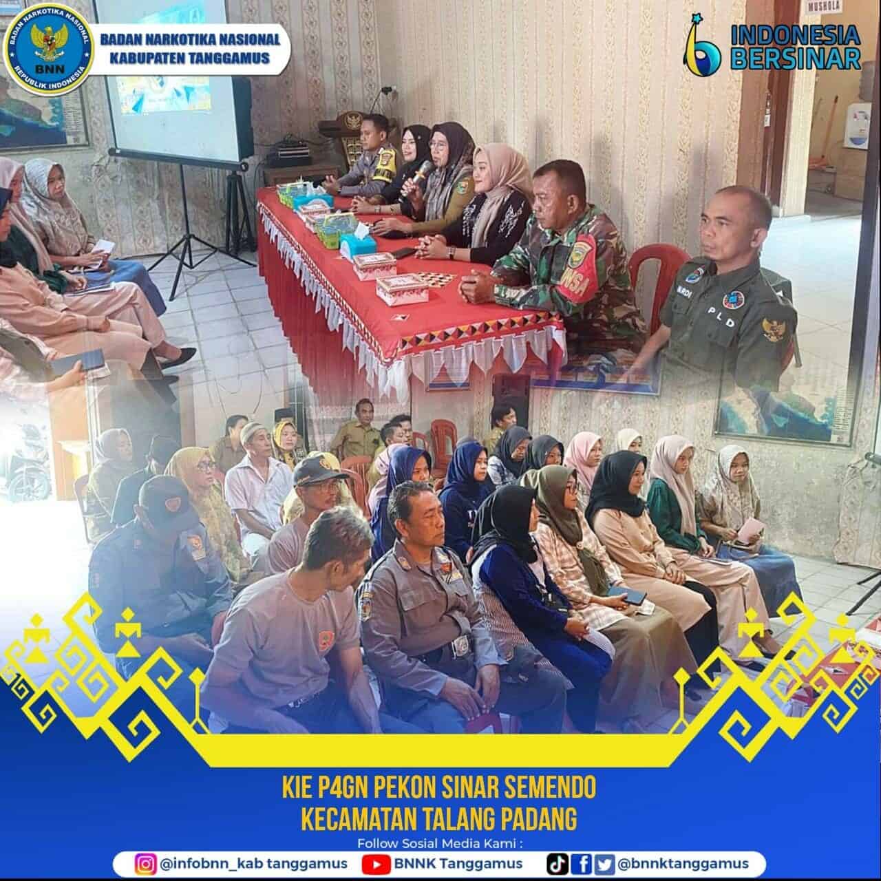KIE P4GN PEKON SINAR SEMENDO (KARANG TARUNA, KADER PEKON, APARAT PEKON), KECAMATAN TALANG PADANG KIE P4GN PEKON SINAR SEMENDO (KARANG TARUNA, KADER PEKON, APARAT PEKON), KECAMATAN TALANG PADANG