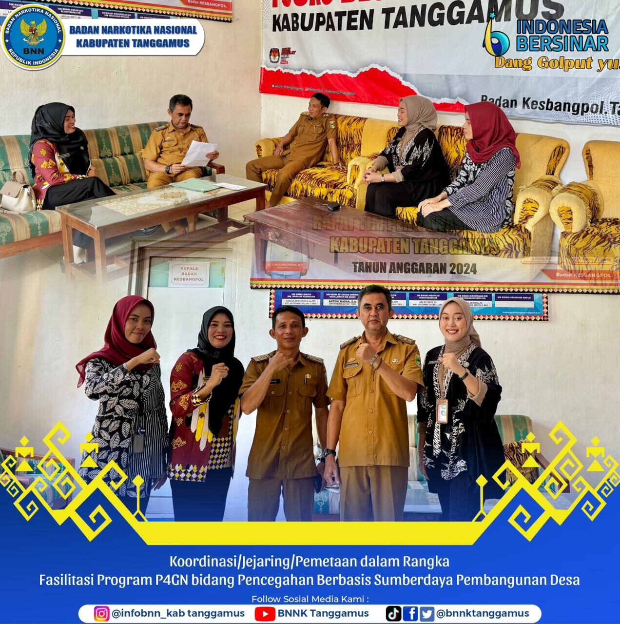 KOORDINAS/JEJARING/PEMETAAN DALAM RANGKA FASILITASI PROGRAM P4GN BIDANG PENCEGAHAN BERBASIS SUMBERDAYA PEMBANGUNAN DESA KOORDINAS/JEJARING/PEMETAAN DALAM RANGKA FASILITASI PROGRAM P4GN BIDANG PENCEGAHAN BERBASIS SUMBERDAYA PEMBANGUNAN DESA