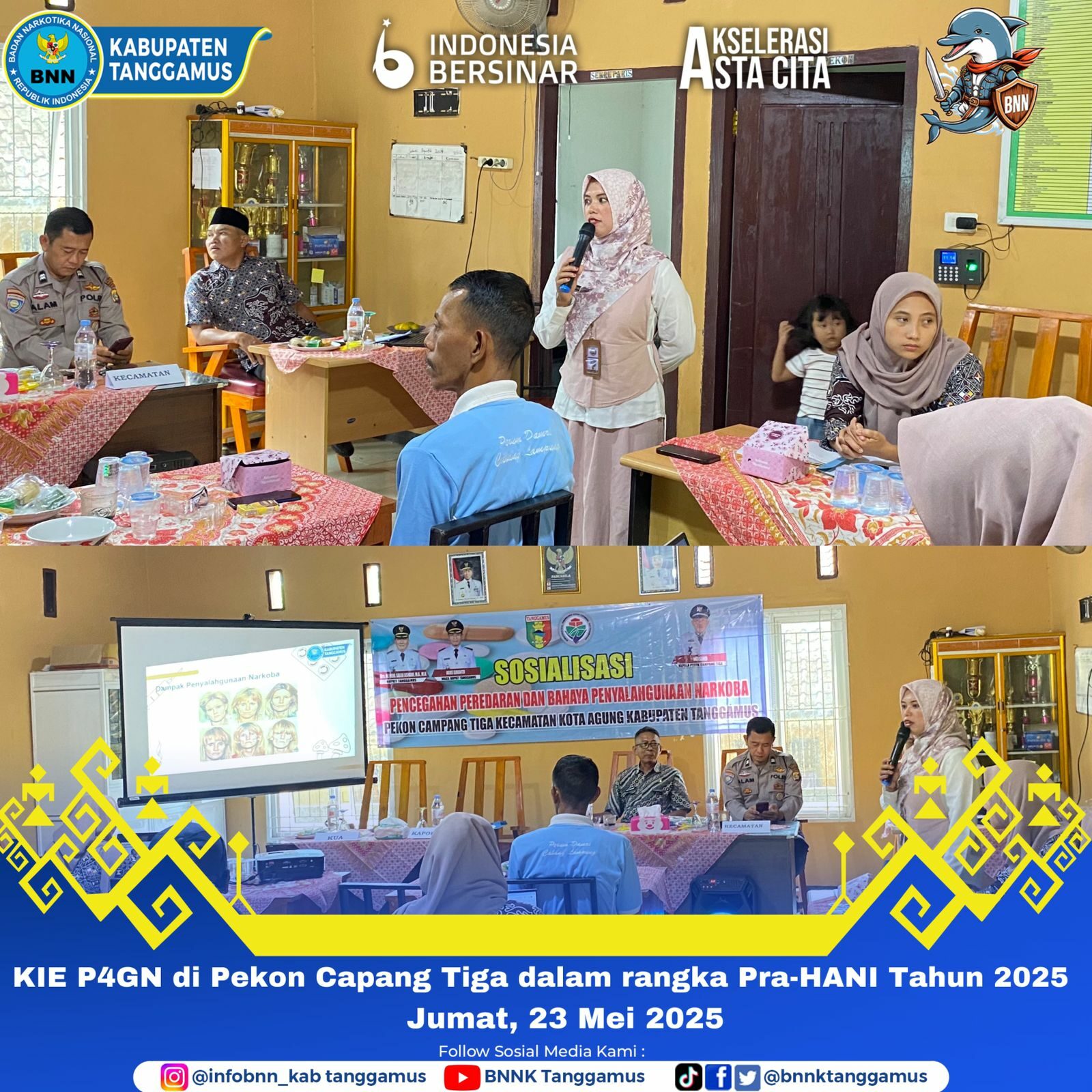 KIE P4GN DI PEKON CAMPANG TIGA KECAMATAN KOTA AGUNG DALAM RANGKA PRA HANI 2025 KIE P4GN DI PEKON CAMPANG TIGA KECAMATAN KOTA AGUNG DALAM RANGKA PRA HANI 2025