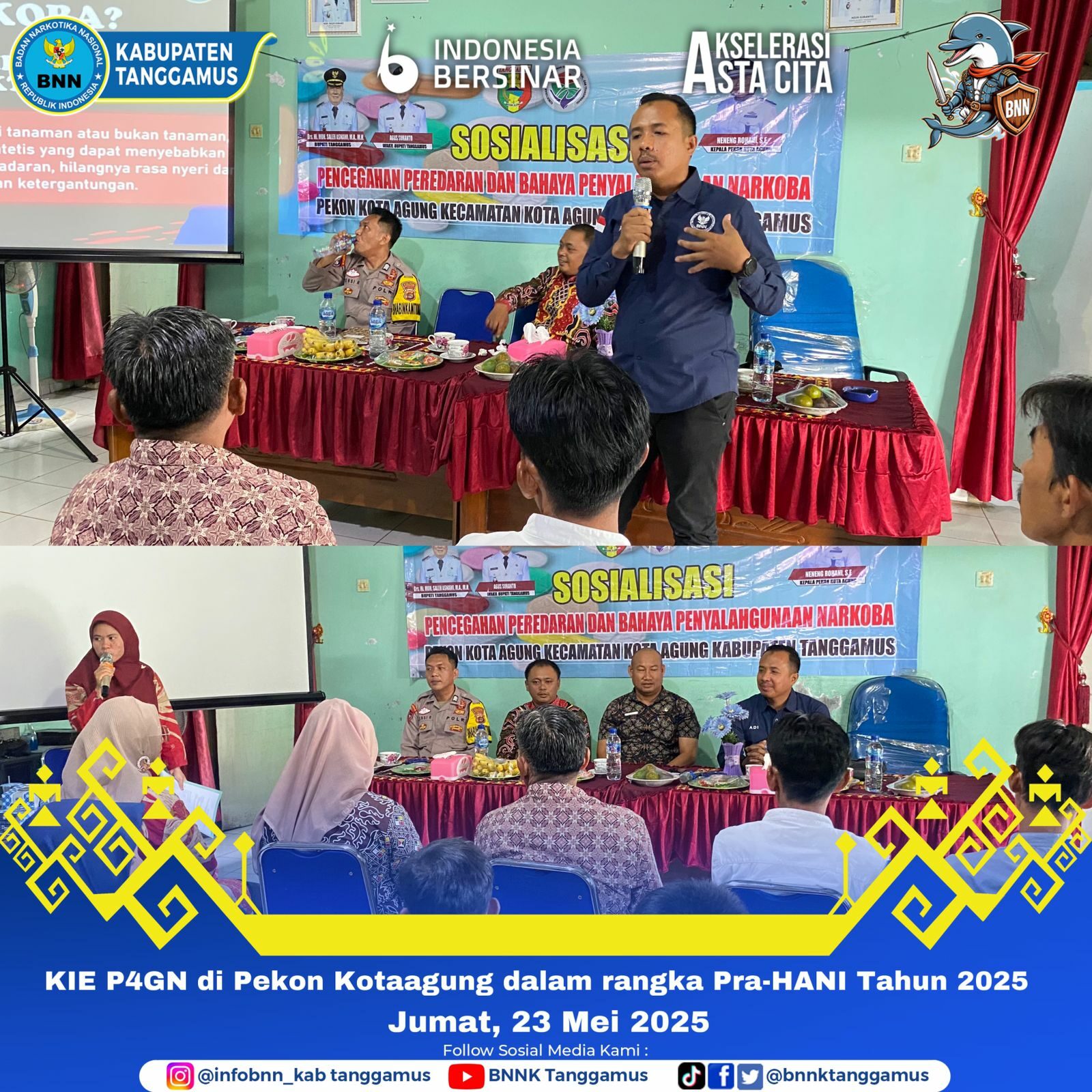 KIE P4GN DI PEKON KOTAAGUNG KECAMATAN KOTA AGUNG DALAM RANGKA PRA HANI 2025 KIE P4GN DI PEKON KOTAAGUNG KECAMATAN KOTA AGUNG DALAM RANGKA PRA HANI 2025